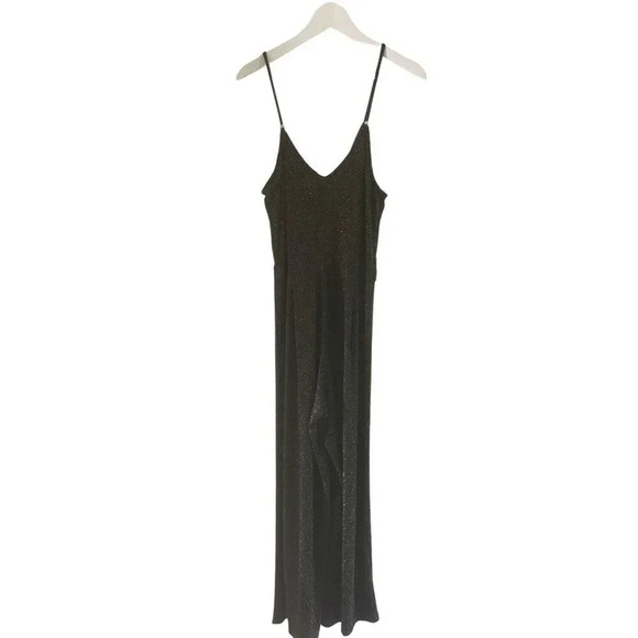 Angie Shimmery Dress Jumpsuit Size Medium Stretch Party Romper Chic - Picture 9 of 10